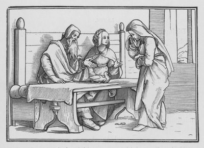 Hannah in Grief Prays for a Child by Hans after Holbein the Younger