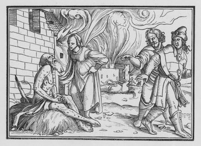 Job Rebukes His Wife by Hans after Holbein the Younger