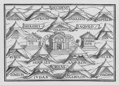 The Order of the Tribes in Their Tents and in Their Marches by Hans after Holbein the Younger