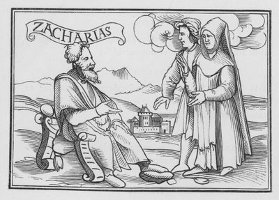 Zechariah Exhorteth to Repentance by Hans after Holbein the Younger
