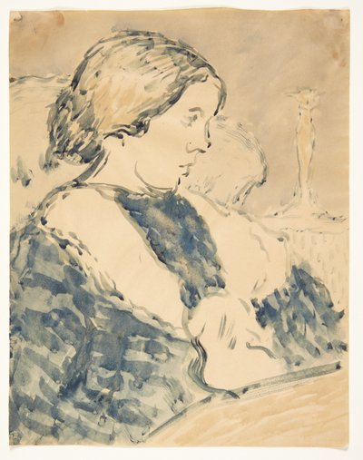 Portrait of a Seated Woman Facing Right by Harald Giersing