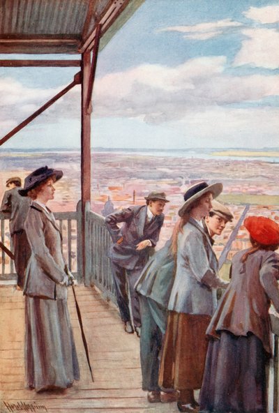 From the Look Out, Mount Royal, Montreal by Harold Copping