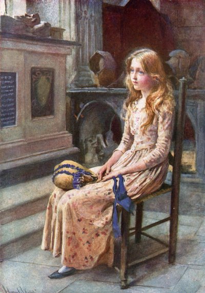 Little Nell in the Old Church by Harold Copping