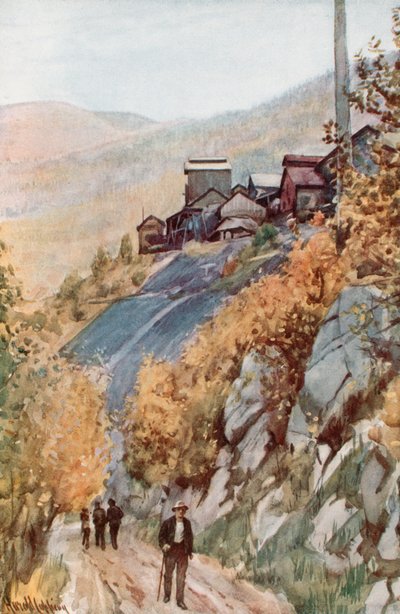 The Old Smelter, Nelson by Harold Copping