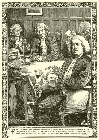Dr Johnson in conversation by Harold Edward Hughes Nelson
