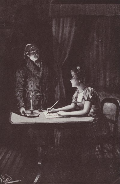 Illustration for Vanity Fair by William Makepeace Thackeray by Harold Hume Piffard