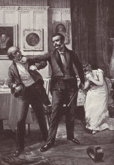 Illustration for Vanity Fair by William Makepeace Thackeray by Harold Hume Piffard