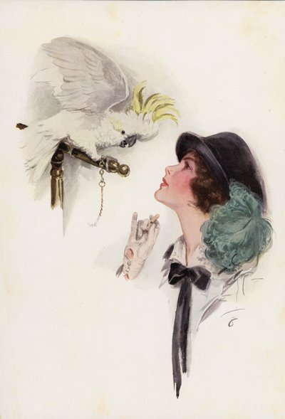 An Easter Hat by Harrison Fisher