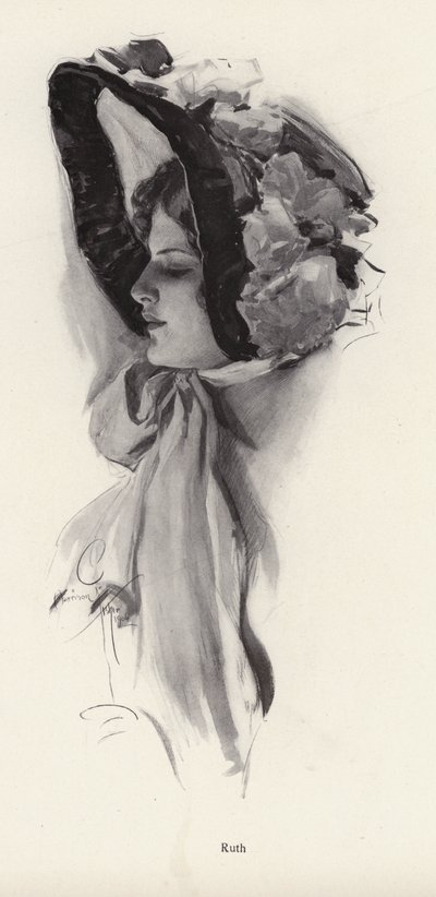 Portrait of a Woman Named Ruth by Harrison Fisher