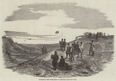Hawking on the Downs, near Wallingford by Harrison William Weir