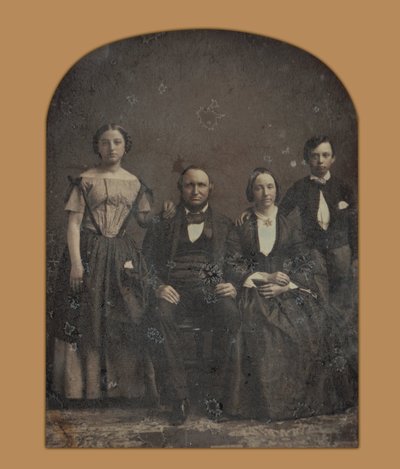 Group Portrait of an Unidentified Family by Harrison and Hill