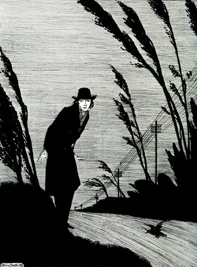 Midst of All Was a Cold White Face by Harry Clarke