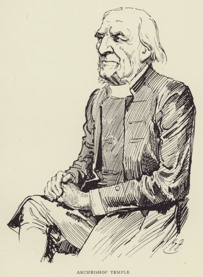 Archbishop Temple by Harry Furniss