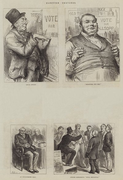 Election Sketches by Harry Furniss