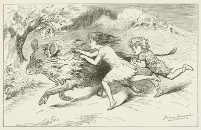 Illustration for Sylvie and Bruno by Harry Furniss
