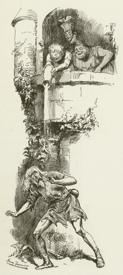 Illustration for Sylvie and Bruno by Harry Furniss