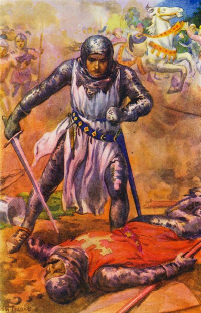 After a fierce fight the Templar was defeated by Harry George Theaker