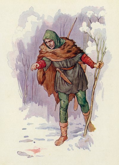 Ha! cried Herbert the Ranger, there has been a killing here! by Harry George Theaker