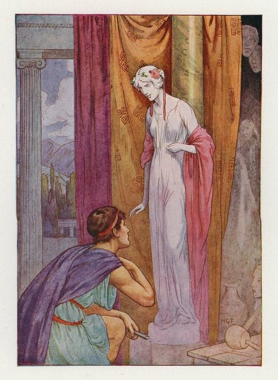 Pygmalion and the Sculpture by Harry George Theaker