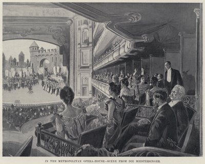 In the Metropolitan Opera-House, Scene from Die Meistersinger by Harry Grant Dart