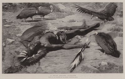 A Dead Angoni Warrior by Harry Hamilton Johnston