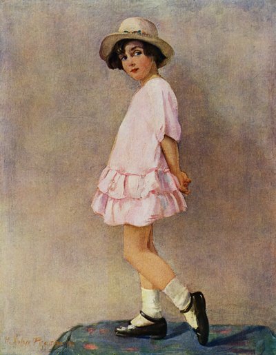 "Will I Do?" - Young Girl Getting Ready to Go Out by Harry J. Pearson