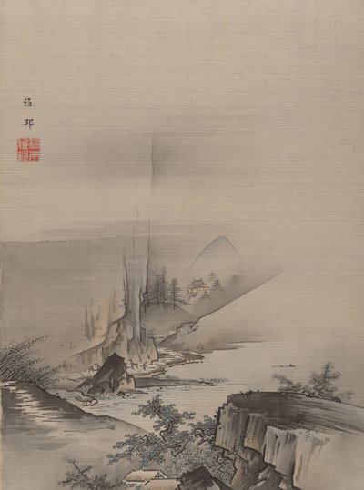 Rapids and Fall of a River by Hashimoto Gaho