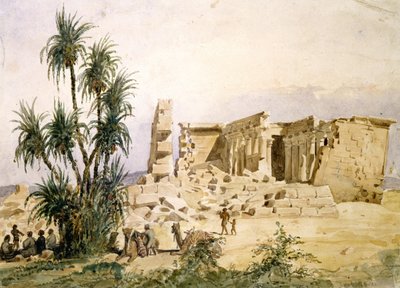 Temple of Marharraka, Aswan, Nubia, Egypt by Hector Horeau