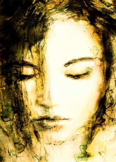 Serene Woman Portrait by Hein Kocken