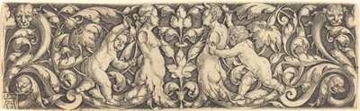 Cross Panel with Vine in Center and Tritons