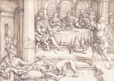 Lazarus Begging for Crumbs from Dive