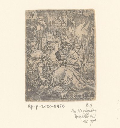 Lot and His Daughters by Heinrich Aldegrever