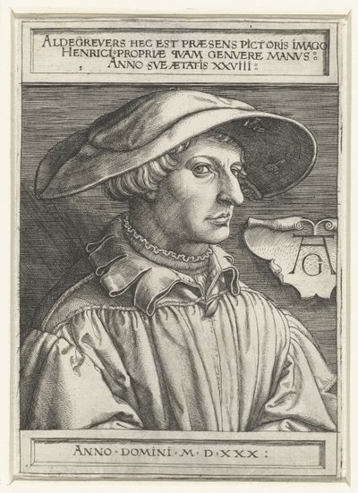 Self-portrait by Heinrich Aldegrever