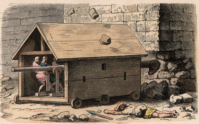 Battering Ram, Siege Engine by Heinrich Leutemann