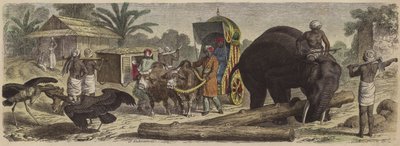 Scene in Bengal, India by Heinrich Leutemann