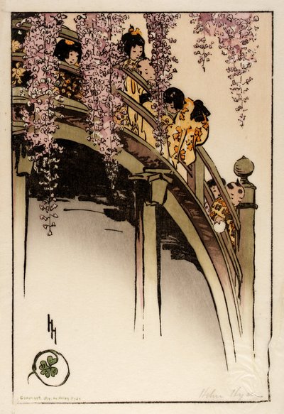 Moon Bridge at Kameido by Helen Hyde
