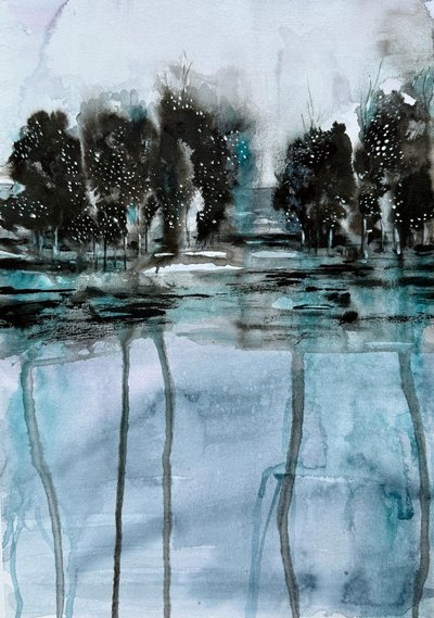 Dark Forest Reflection by Helena Ryhle