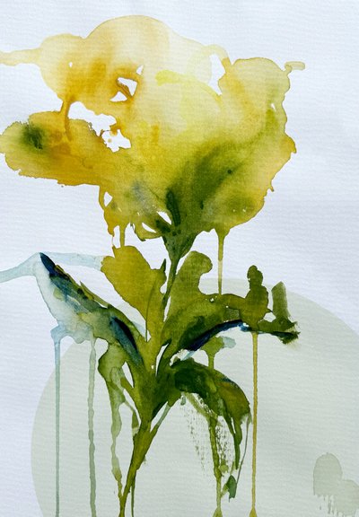 Fluid Botanical Bloom by Helena Ryhle