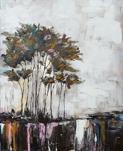 Tranquil Tree Reflections by Helena Ryhle