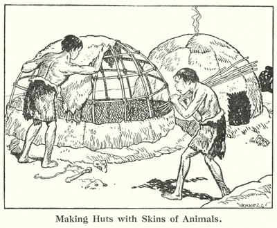 Making Huts with Skins of Animals by Helga von Cramm