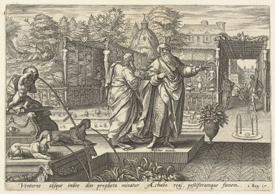 Elijah Predicts Drought to King Ahab by Hendrick Goltzius (rejected attribution)