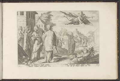 Mercury Falls in Love with Herse by Hendrick Goltzius (workshop of)