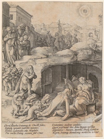 Adoration of the Magi by Hendrick Goltzius
