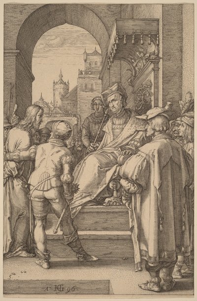 Christ before Pilate by Hendrick Goltzius