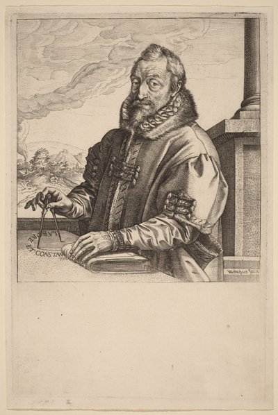 Christopher Plantin by Hendrick Goltzius