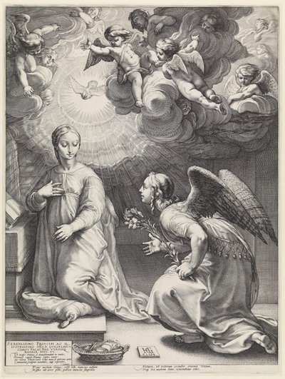 The Annunciation by Hendrick Goltzius