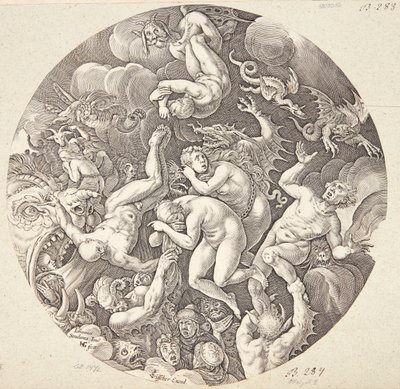 The Fall of the Damned by Hendrick Goltzius