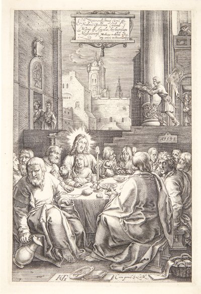 The Last Supper by Hendrick Goltzius