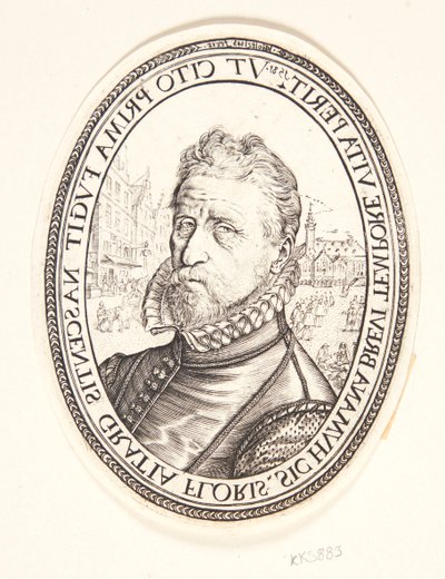 Hieronymus Scholiers by Hendrick Goltzius