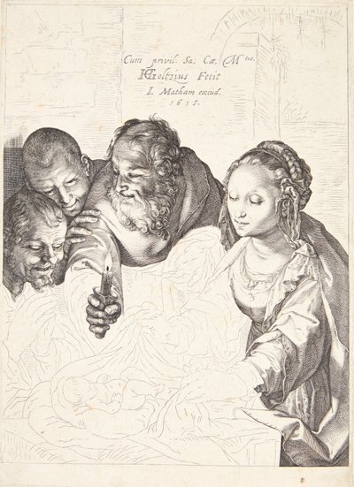 The Adoration of the Shepherds by Hendrick Goltzius